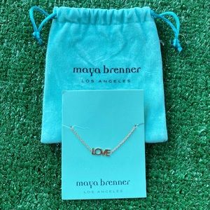 Maya Brenner Gold LOVE Bracelet.